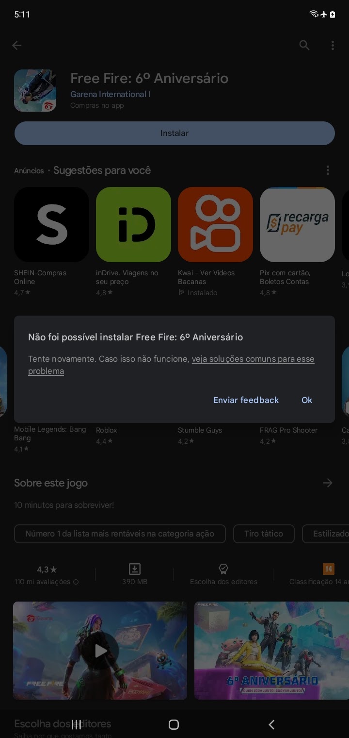 Como estalar um jogo com free fire - Comunidade Google Play