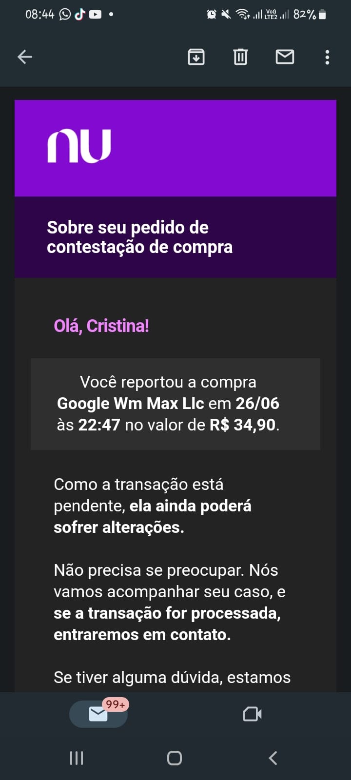 Cobrança indevida - Comunidade Google Play