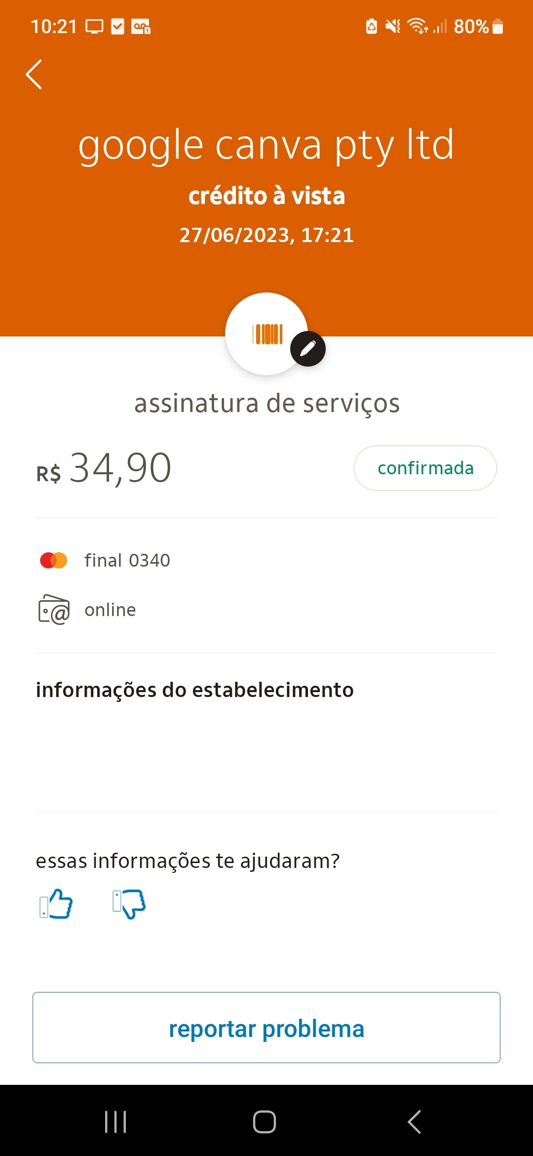 Problema com pagamento de assinaturas - Comunidade Google Play