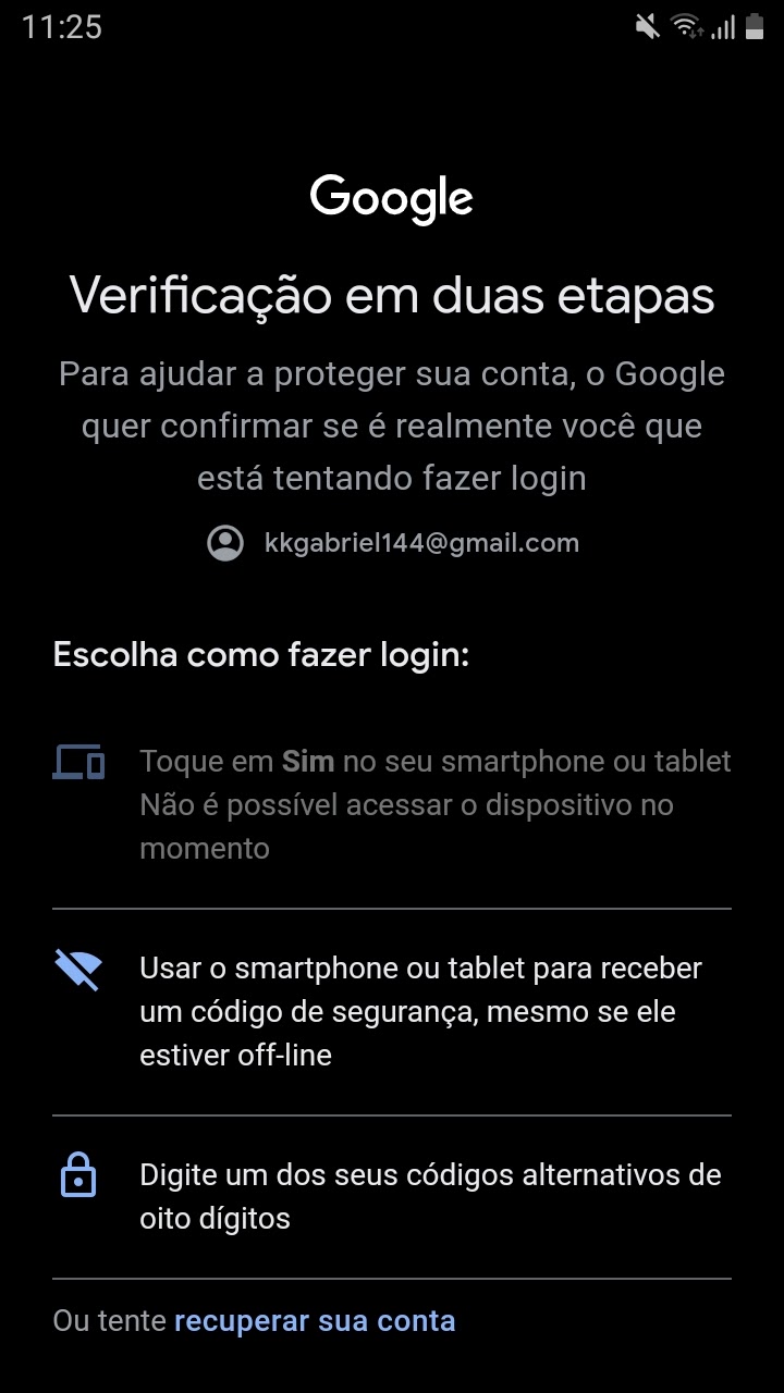 VERIFICAÇÃO de SEGURANÇA GOOGLE [Mais Segurança em sua conta