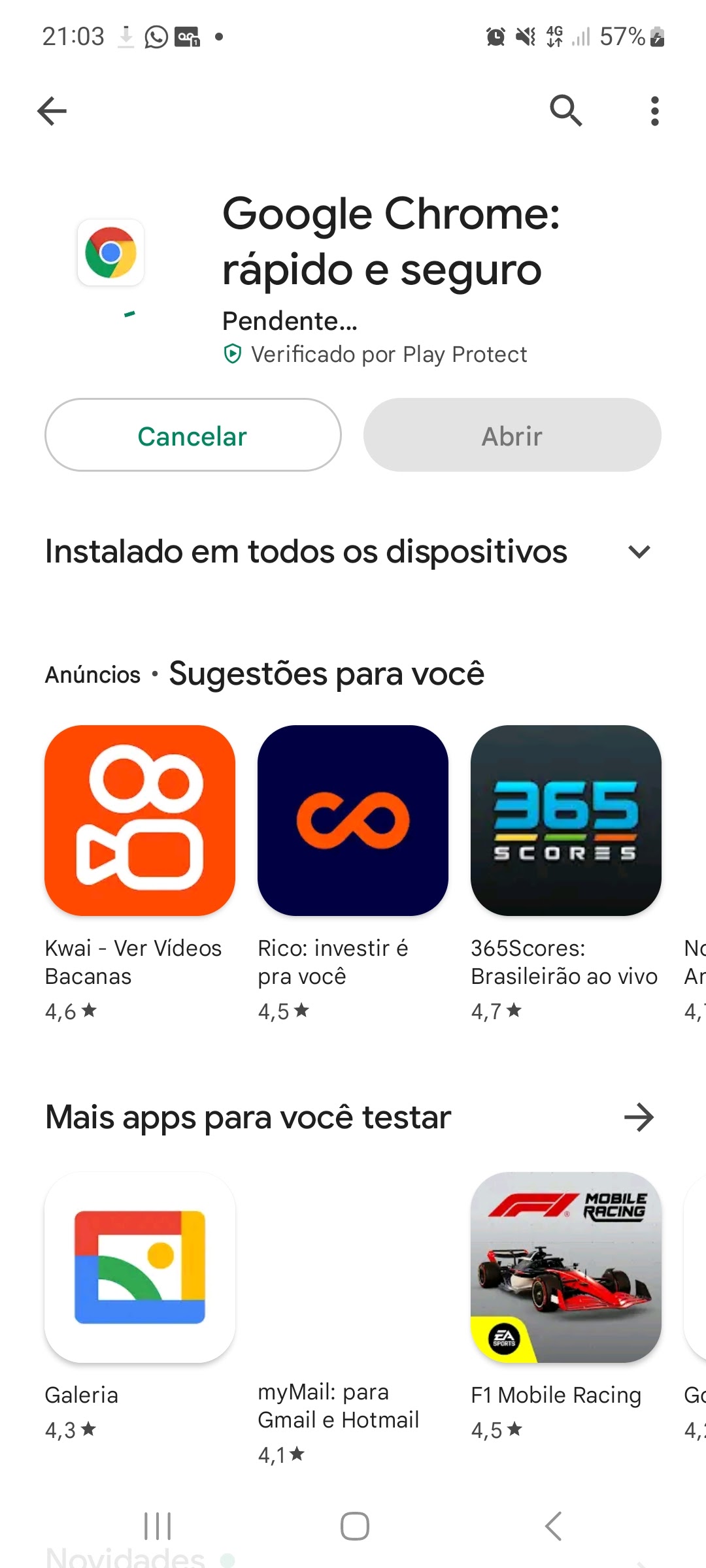 RESOLVIDO Play Store Não Baixa Nada (NÃO ATUALIZA Download