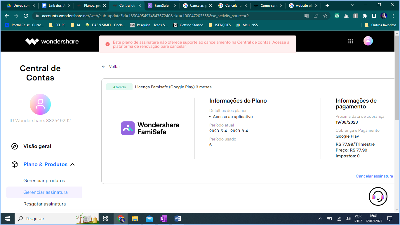 COMO CANCELAR ASSINATURA NO GOOGLE PLAY 