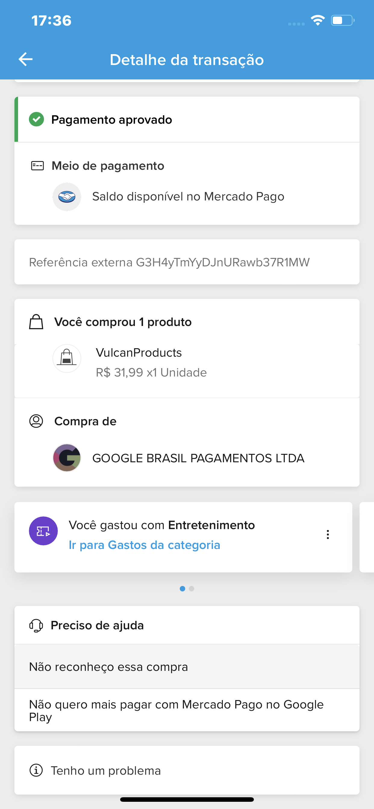 REEMBOLSO - Comunidade Google Play