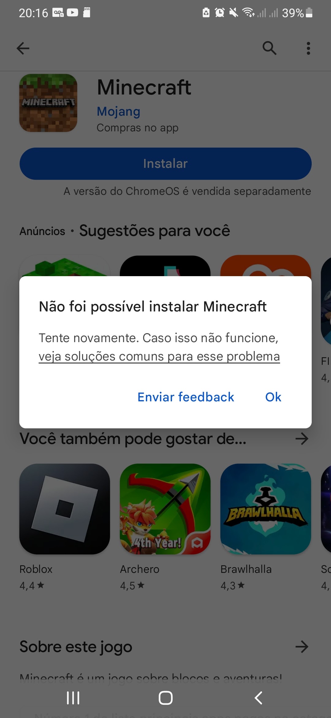 não consigo baixar aplicativos - Comunidade Google Play