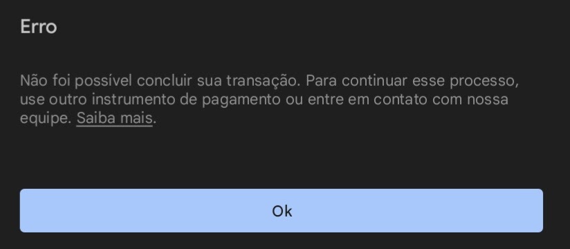 Estou a 2 dia tentando comprar golds no standoff 2,porém da como c