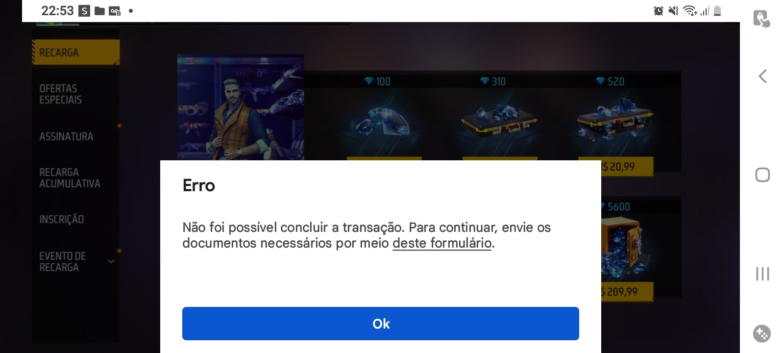 Não tou conseguindo comprar diamantes no Free fire e tenho saldo suficiente  - Comunidade Google Play