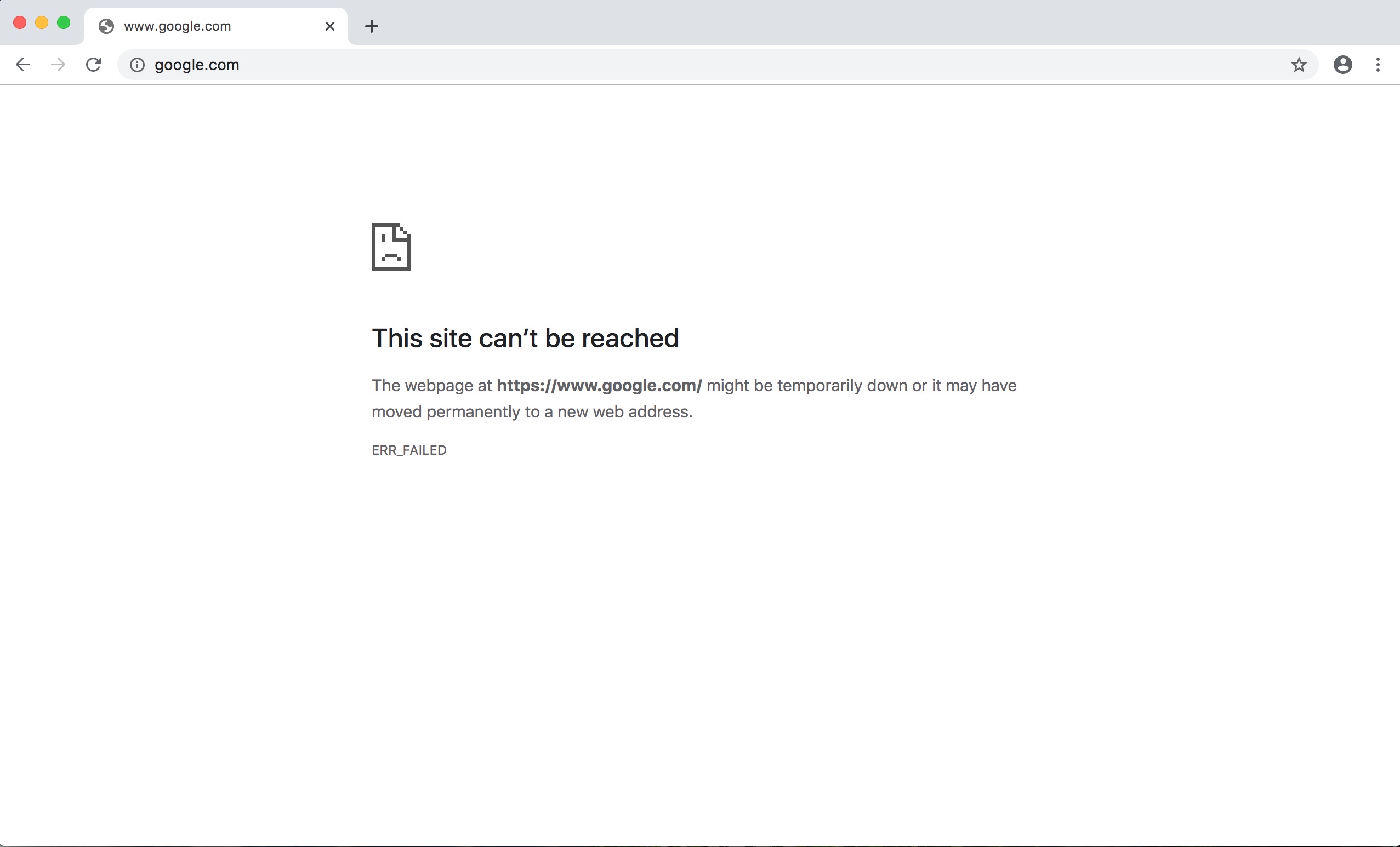 google chrome this site cannot be reached