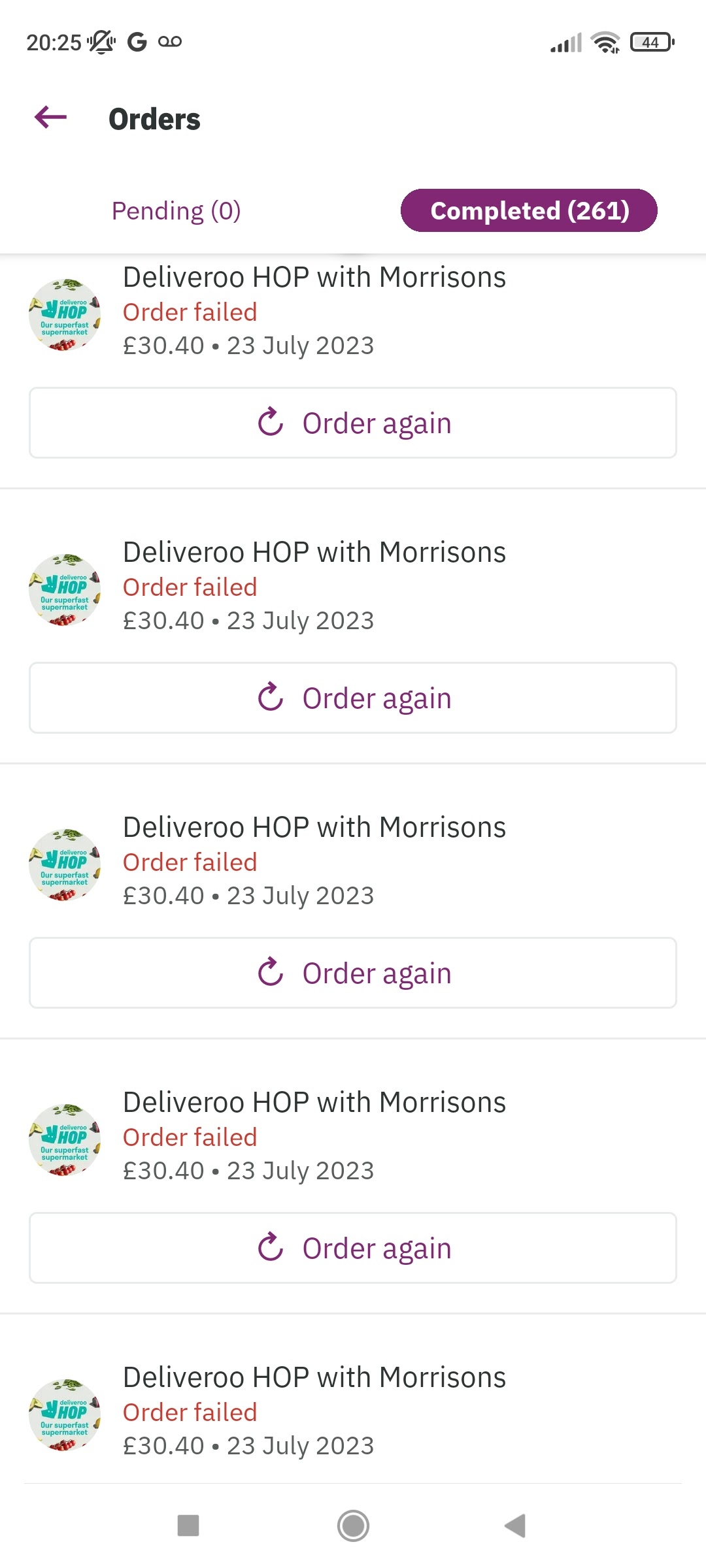 6 failing attempts to buy groceries with Deliveroo app - Google Wallet  Community