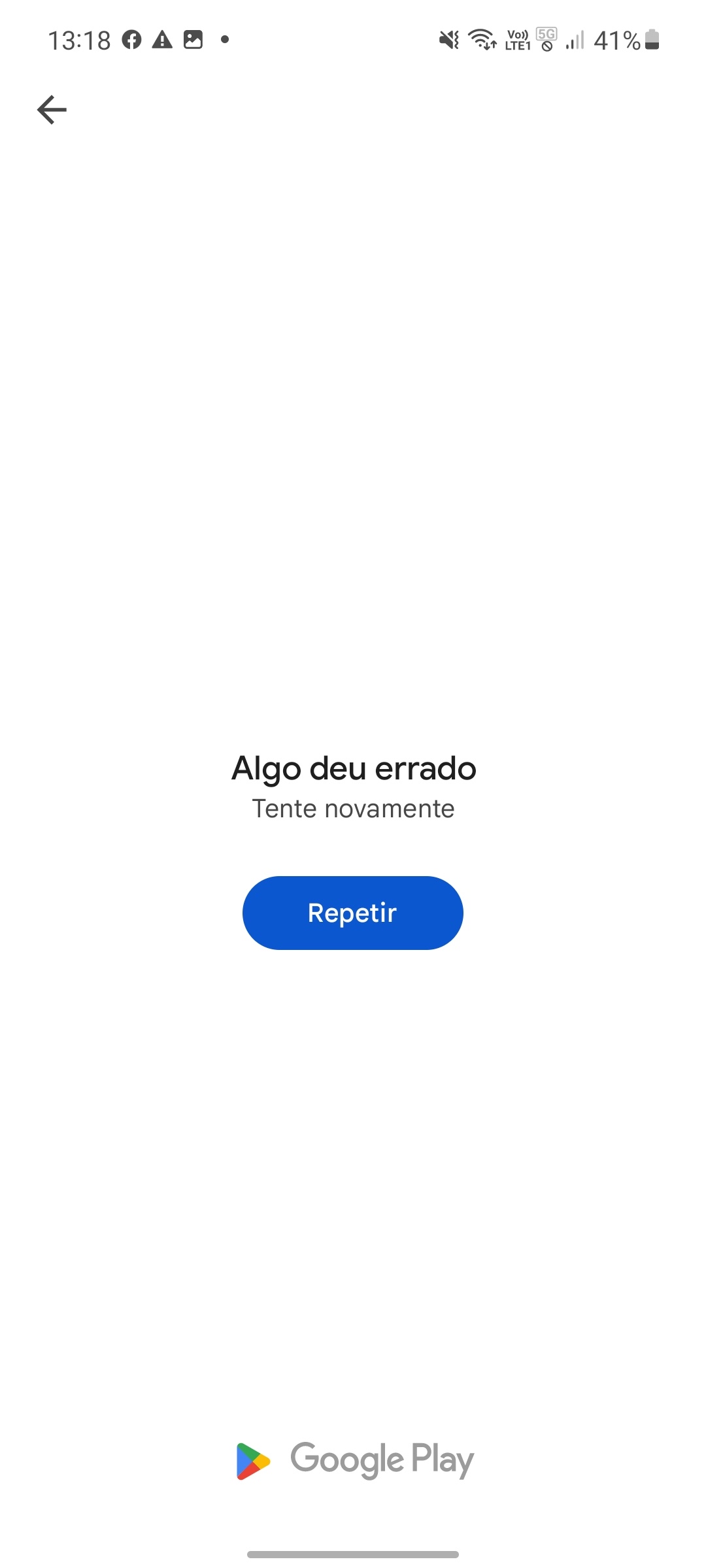 Naoconsigo instalar aplicativos jogos e aparece a mensagem não