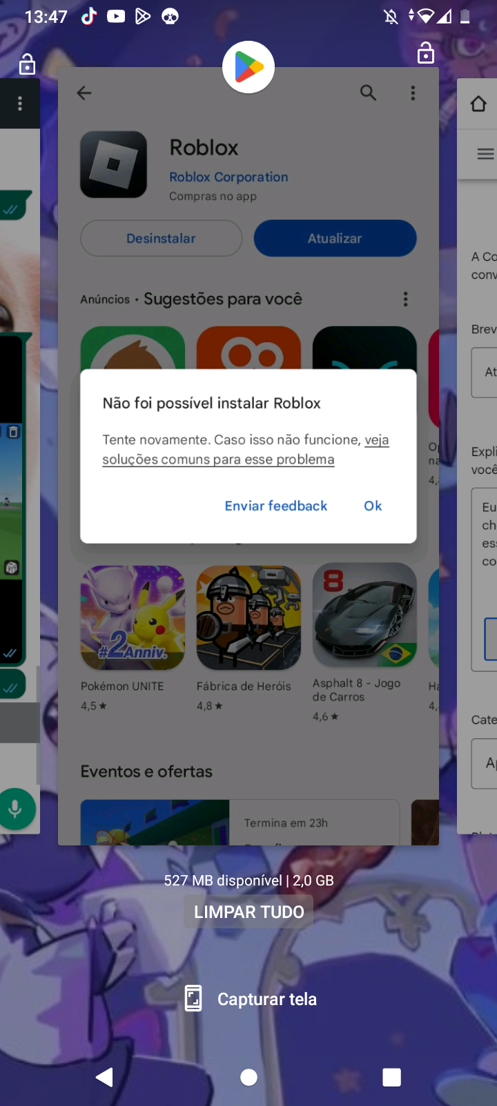 Como Logar e Deslogar sua conta no roblox por Celular 