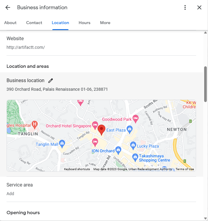 Cannot geotag my business location on Facebook/Instagram - Google 