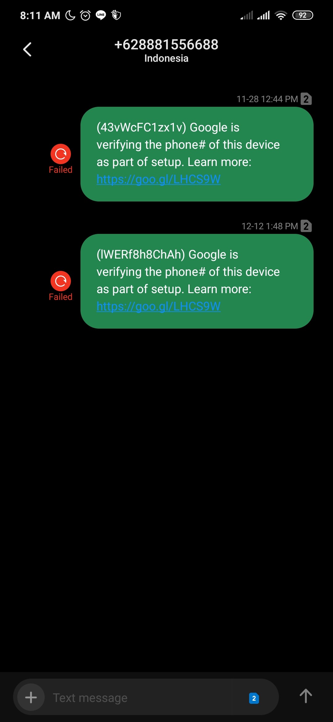 google is verifying the phone# of this device as part of setup. Learn more:  https://goo.gl/LHSCS9W - Android Community