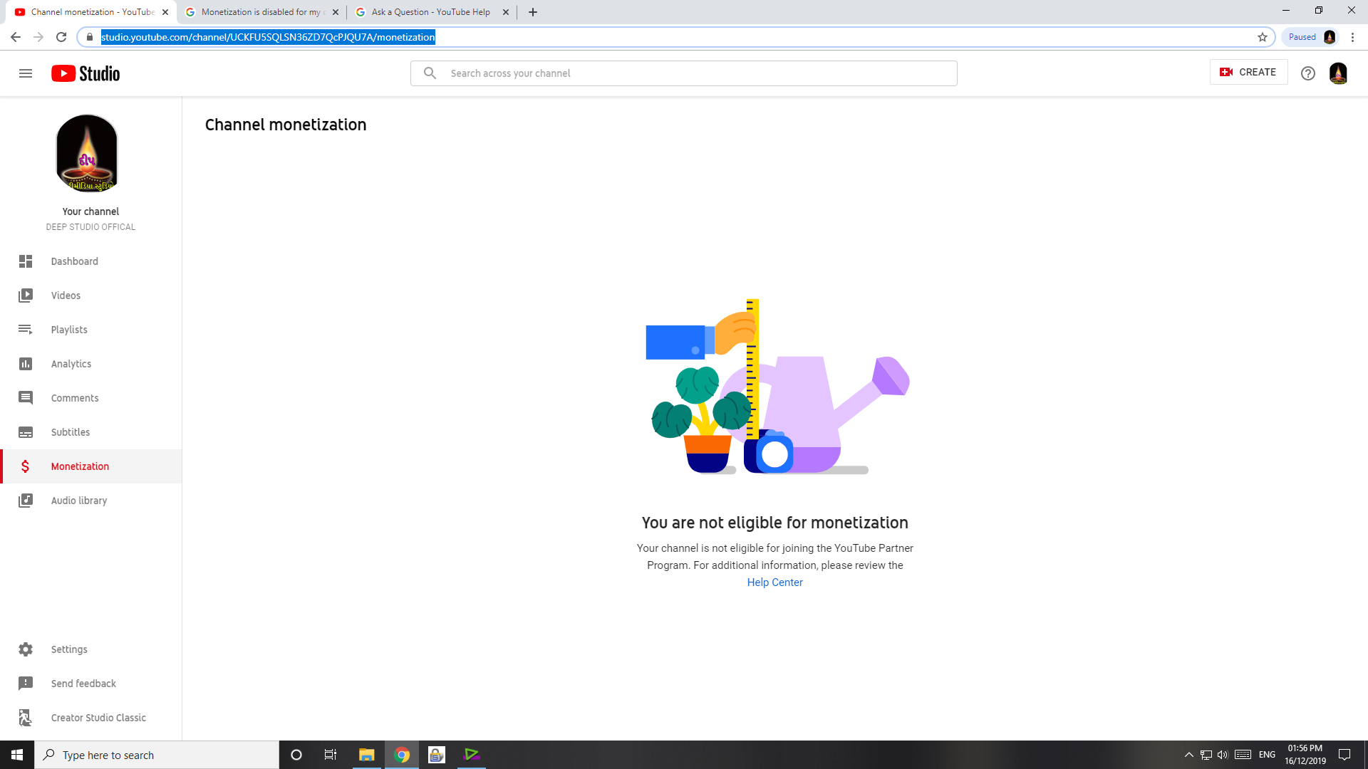 Studio Youtube Com Channel Uckfu5sqlsn36zd7qcpjqu7a Monetization Youtube Community