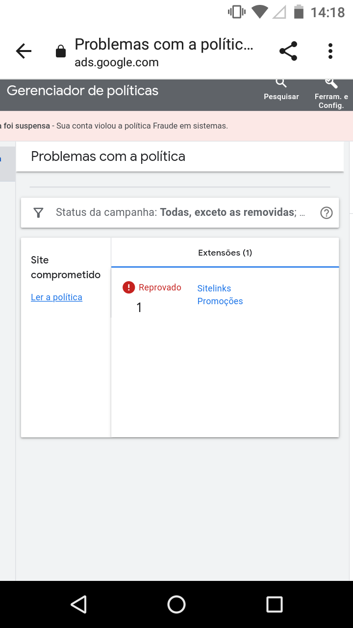 Conta Suspensa do Merchant Center - Comunidade Google Ads