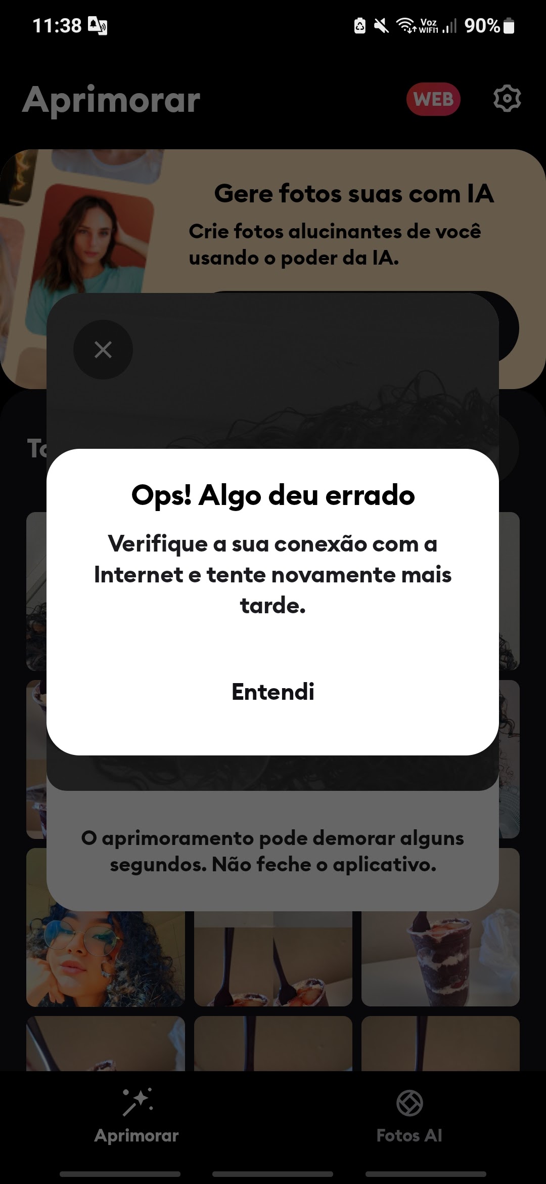 Vcs ta dizendo que eu tô sem internet - Comunidade Google Play