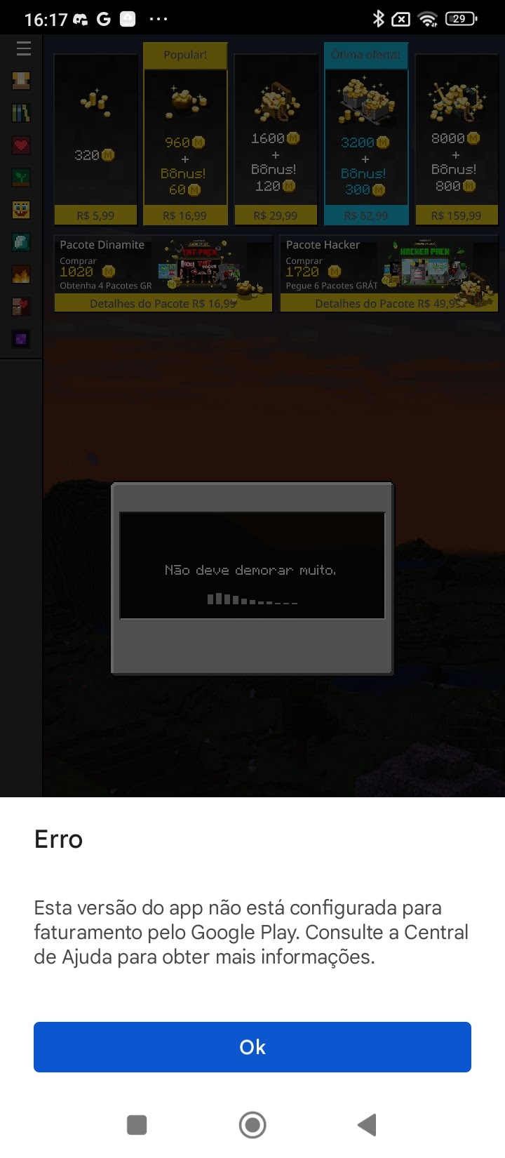 Porque eu não consigo comprar moedas em jogo - Comunidade Google Play