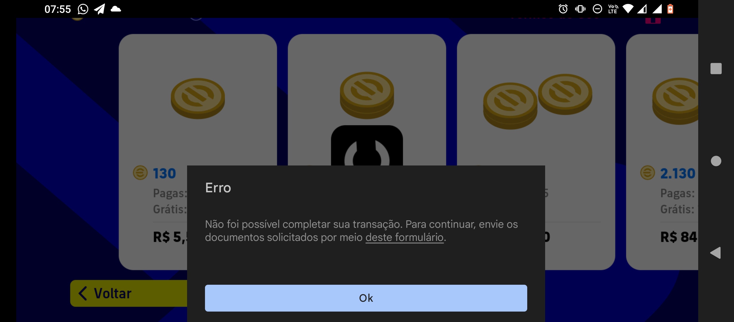 O  fica pedindo atualização mas quando abro o google play