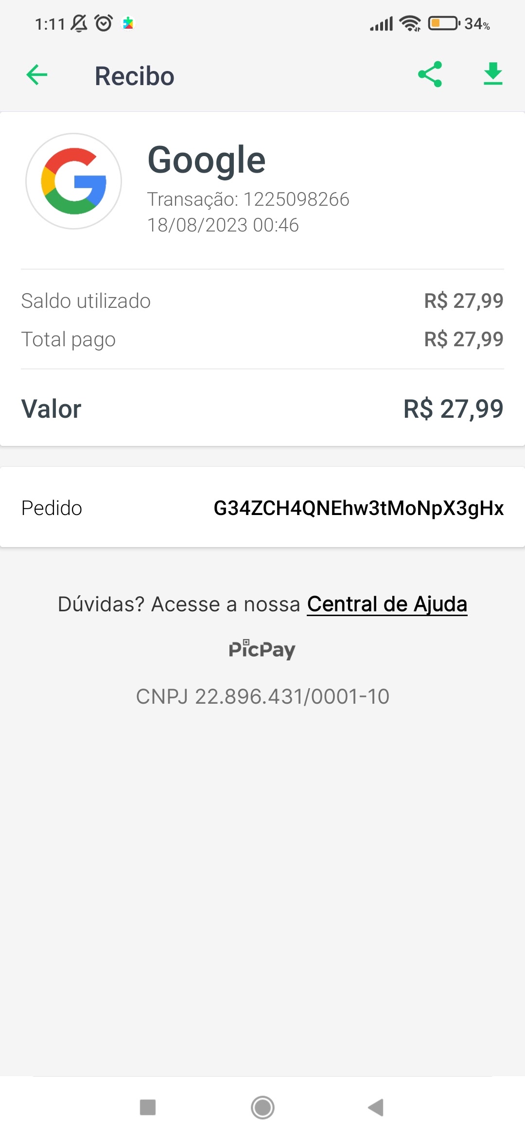 Posso cancelar um reembolso por engano? - Comunidade Google Play