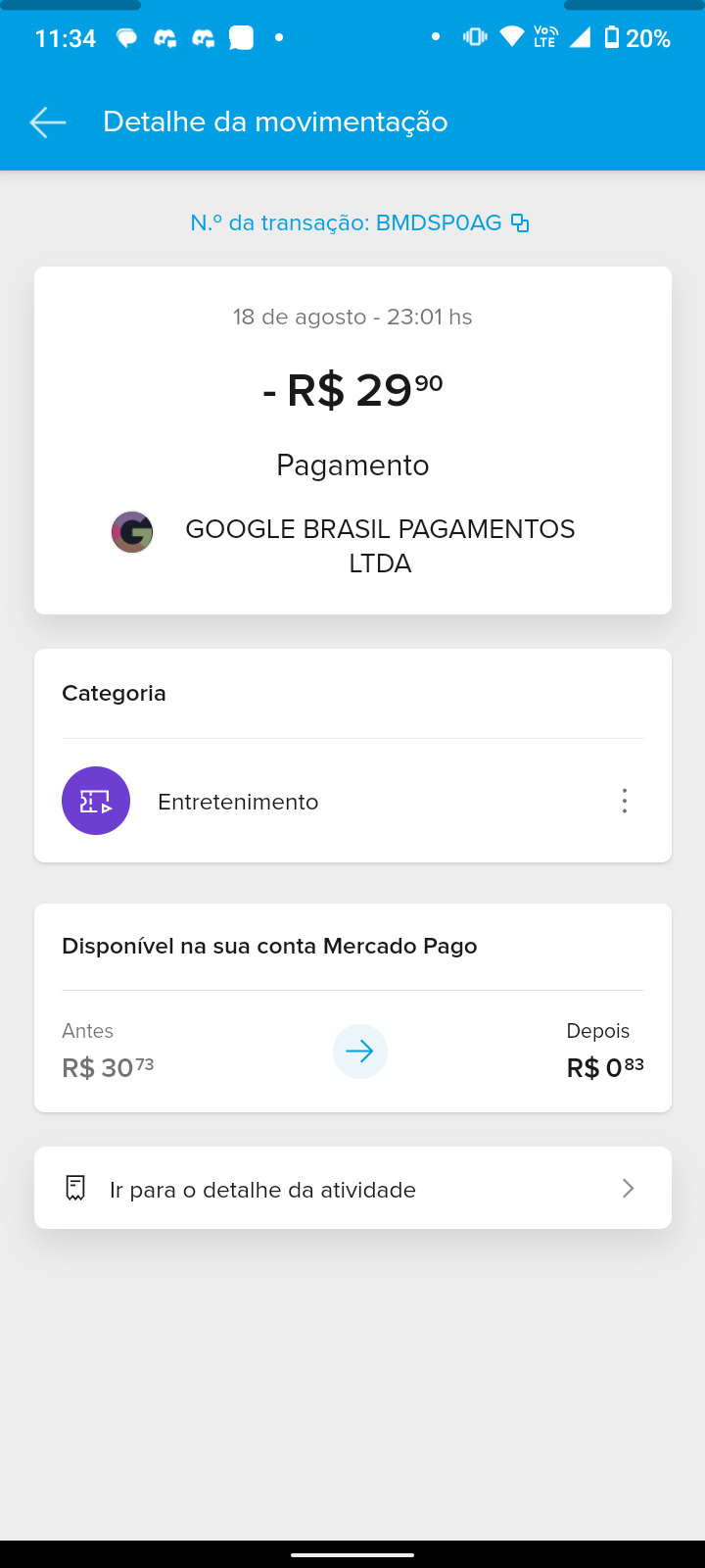 Compra cancelada e não recebi o reembolso - Comunidade Google Play