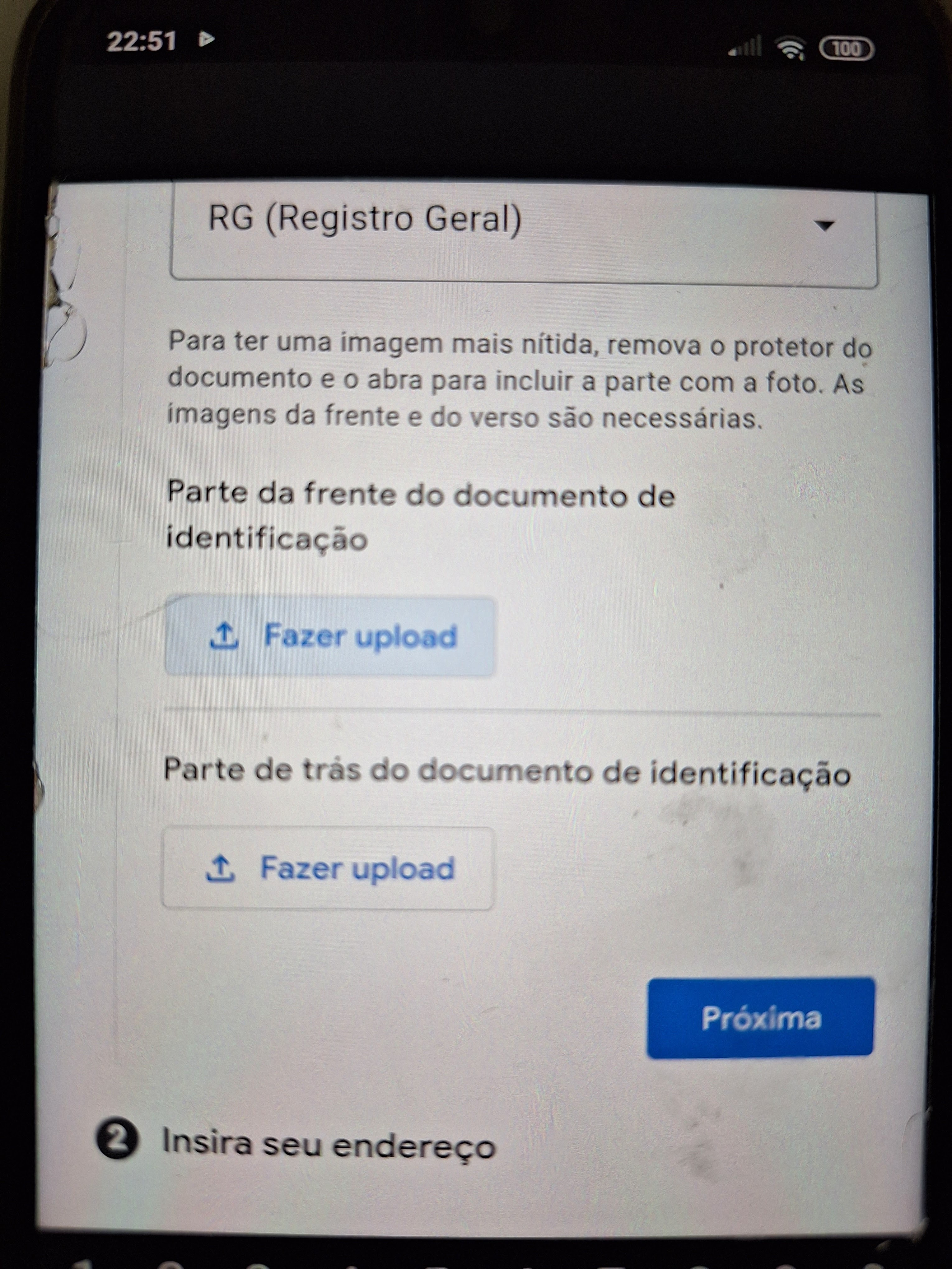 como posso fazer minha validação da conta google para compras no