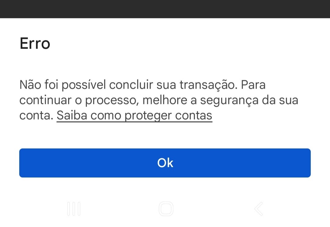 Não estou conseguindo realiza o pagamento do meu aplicativo globo play -  Comunidade Google Play