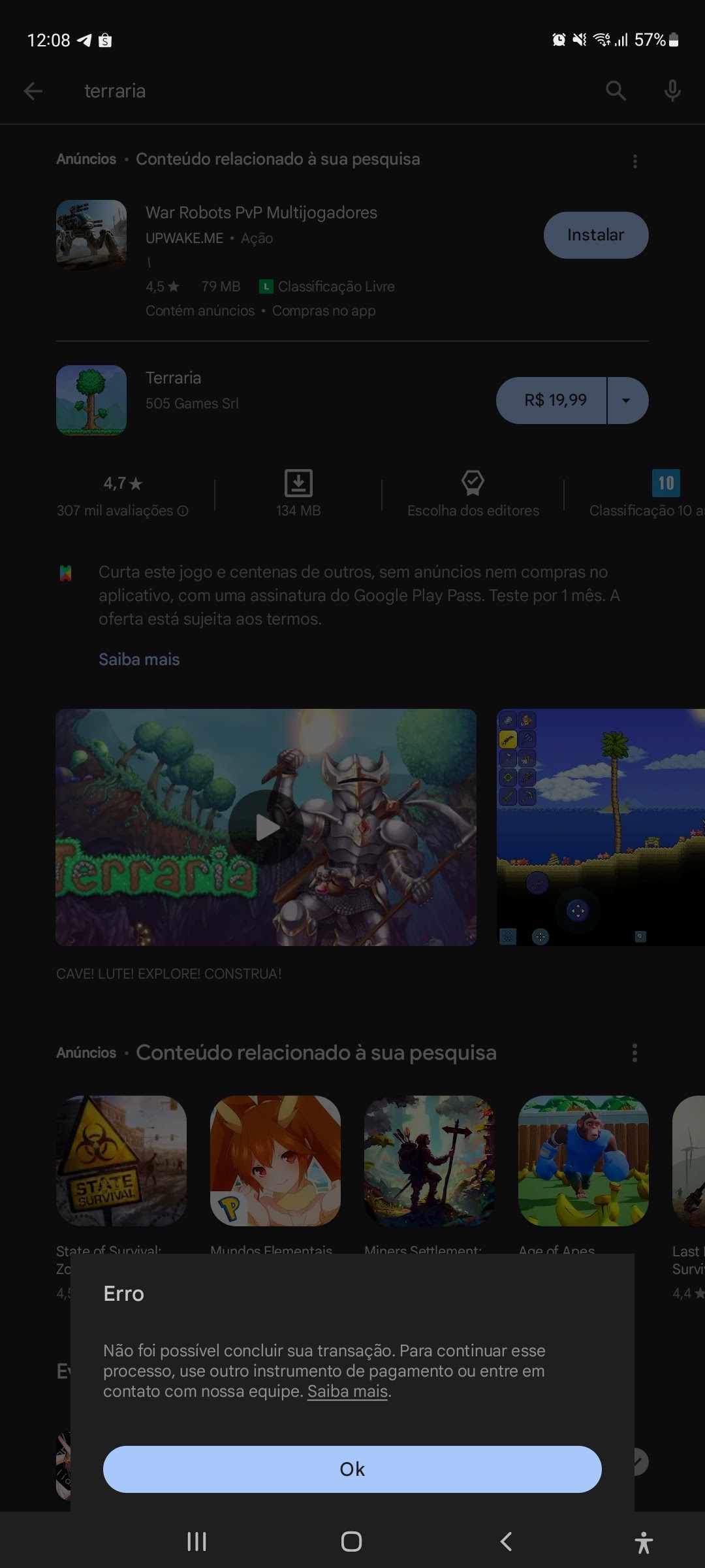 Tentei comprar coisas em um jogo e não consigo - Comunidade Google Play