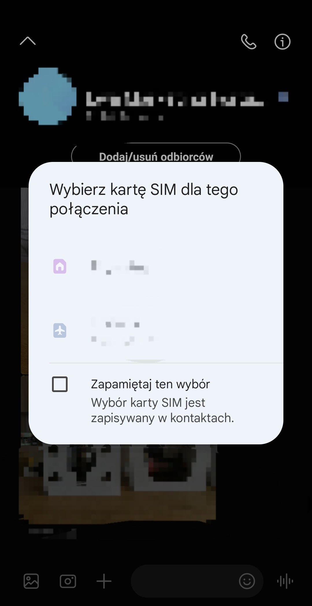 Phone app not allowed to call (but only inside other apps ...
