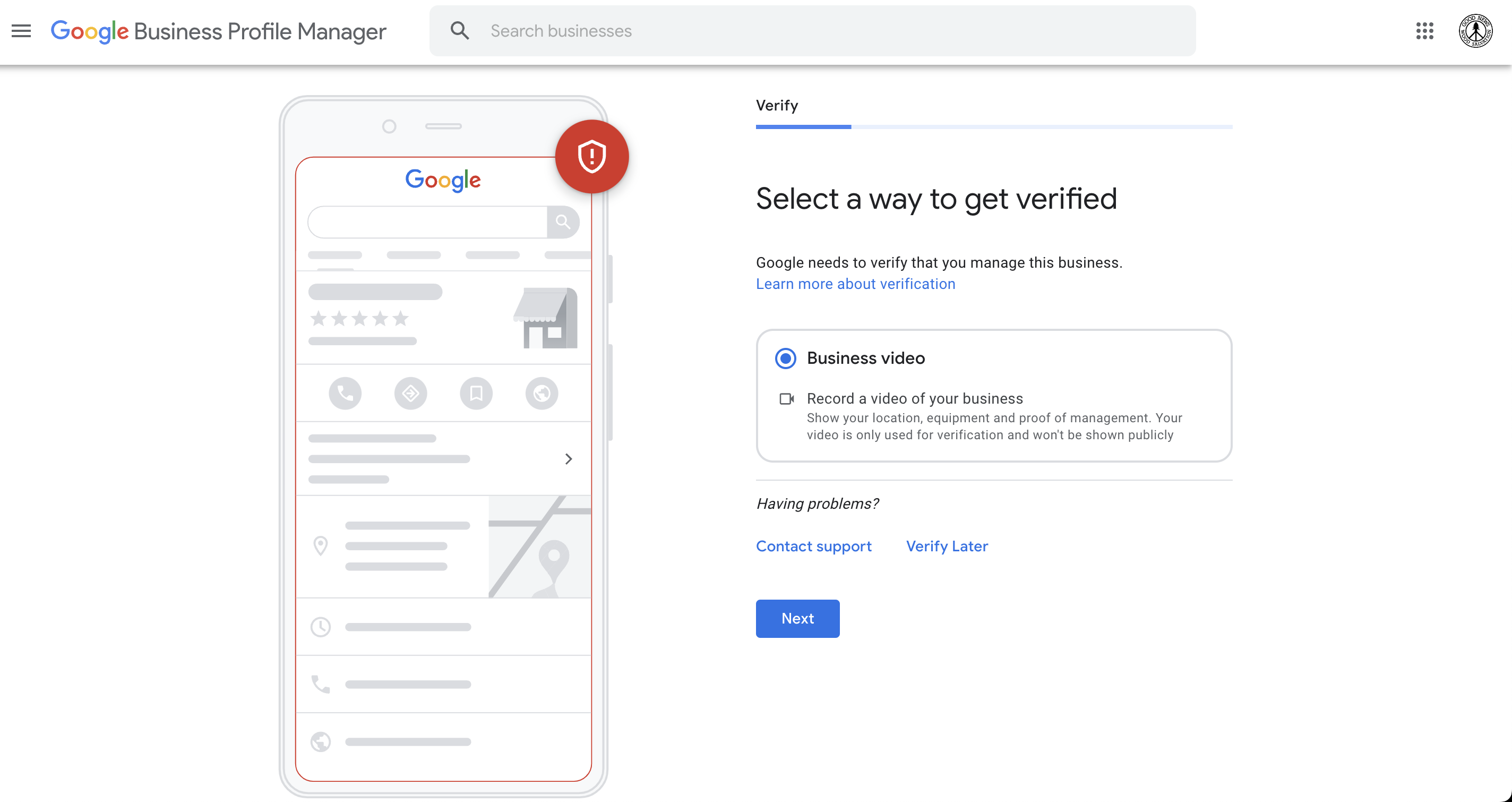 Image How to Verify Your Google Business Profile