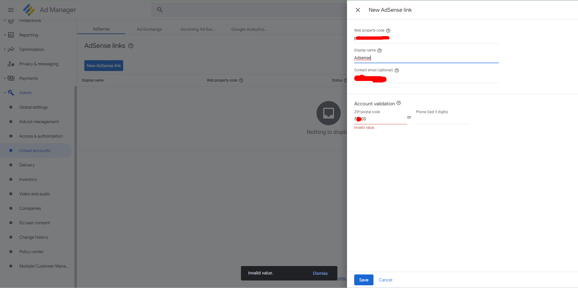 How to Fix Adsense Invalid Phone Number