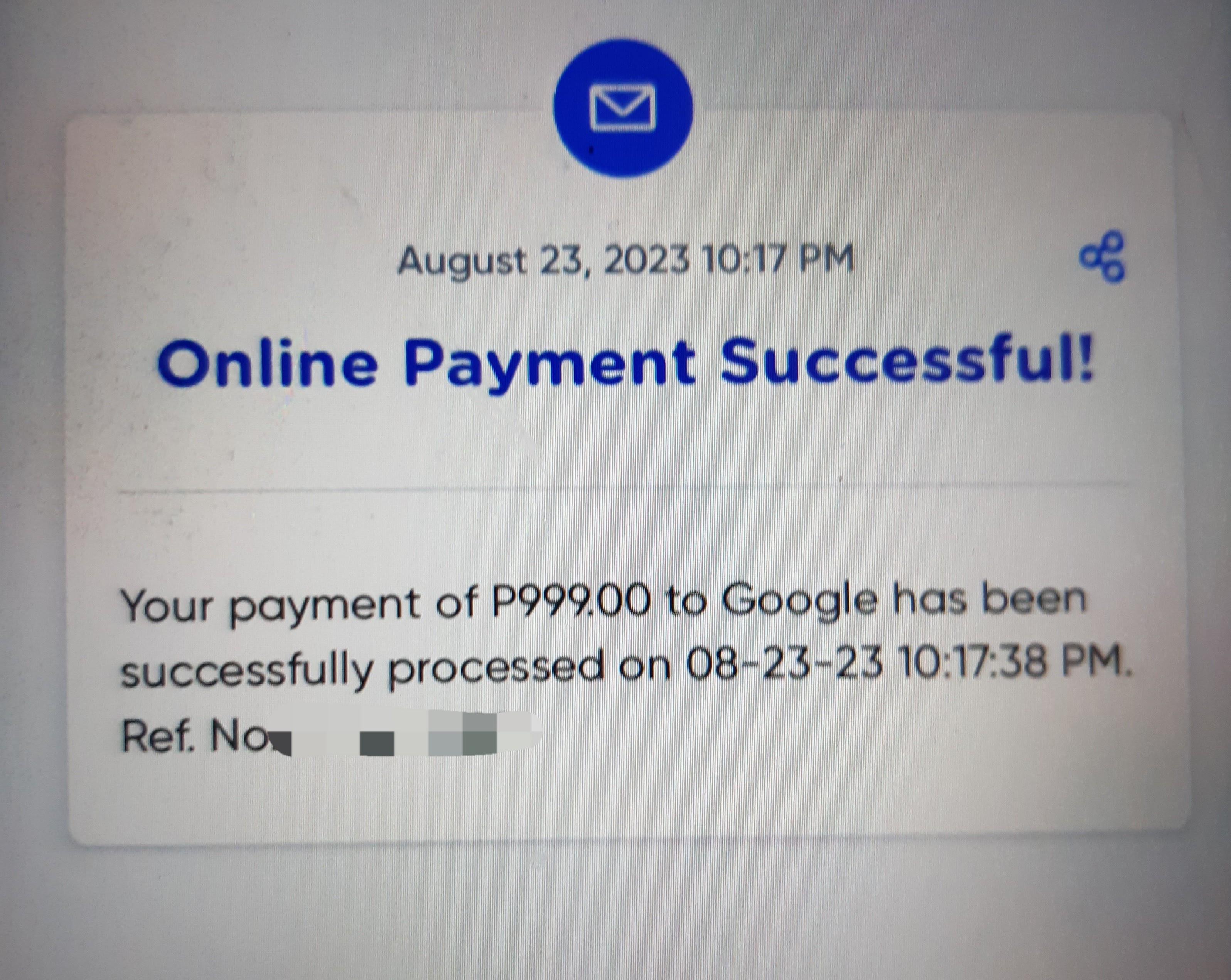 Non-refundable payment - Google Play Community