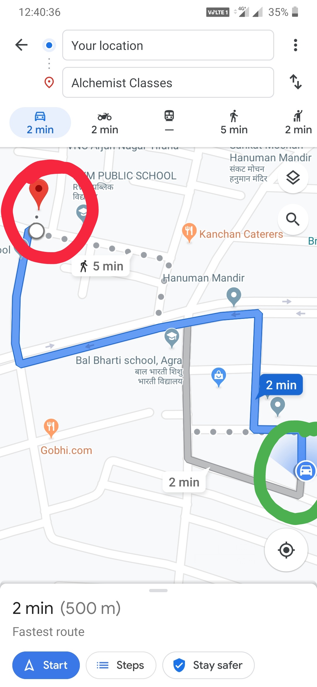 google maps my location