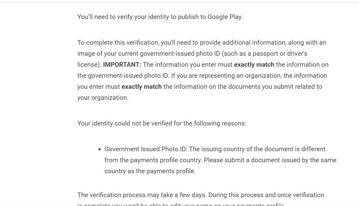 Non-refundable payment - Google Play Community