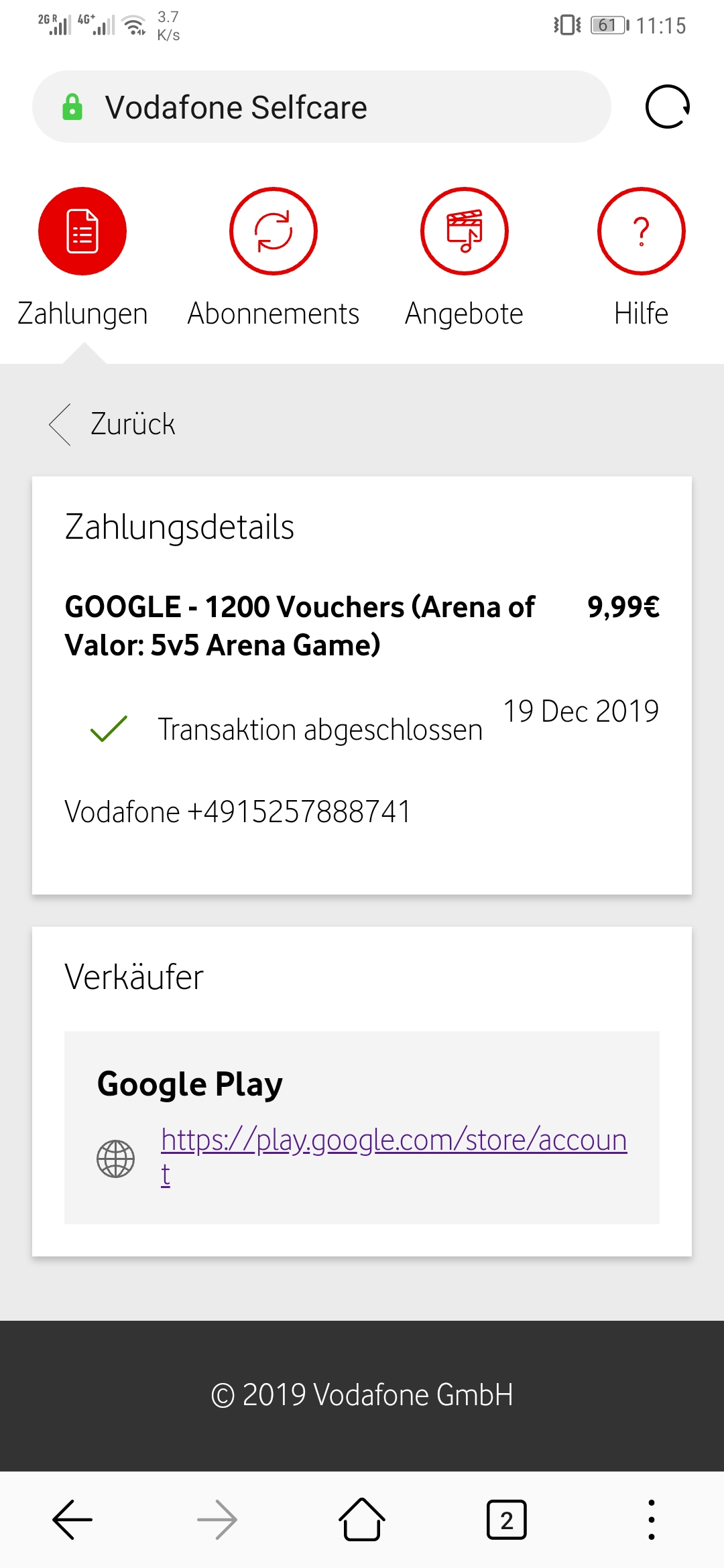 I bought something for 9.99 Euros through Google Store in-game, but Google  Store refused. I - Google Play Community