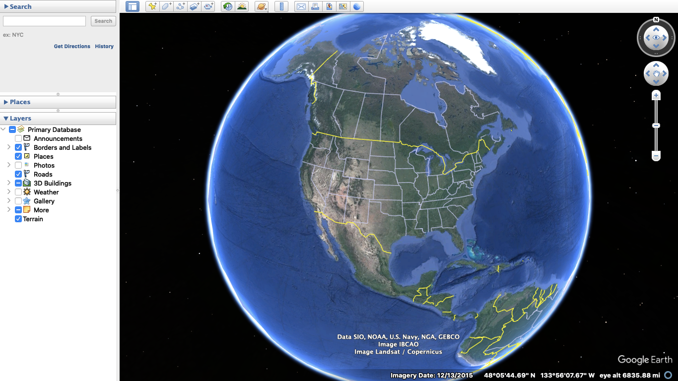 Google Earth flight simulator