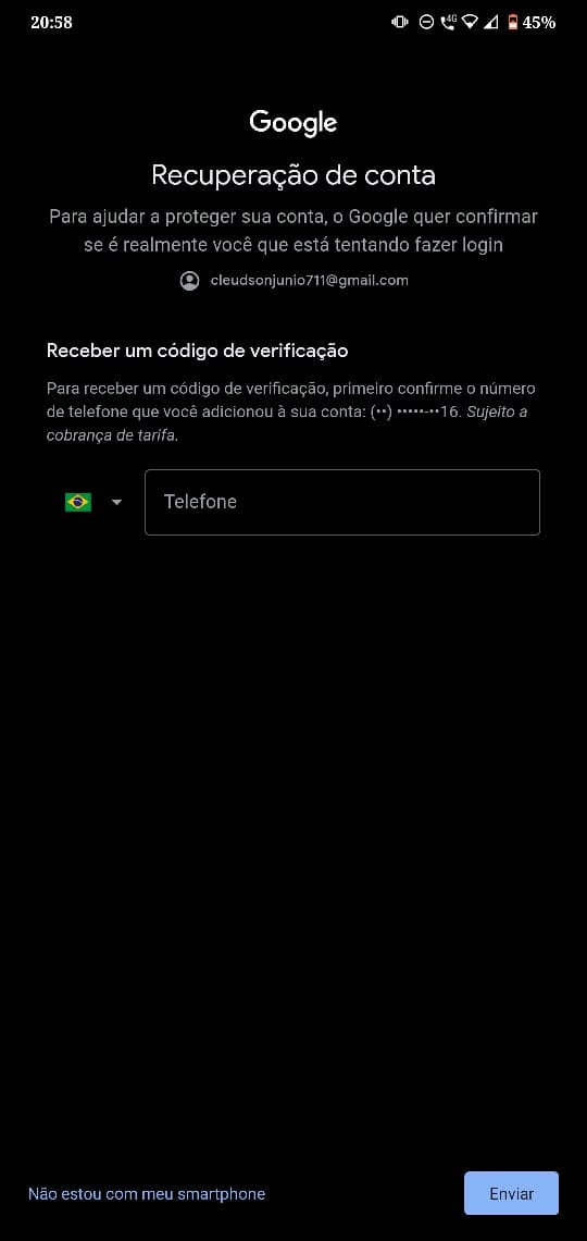 COMO RECUPERAR A SENHA DA CONTA GOOGLE GMAIL 