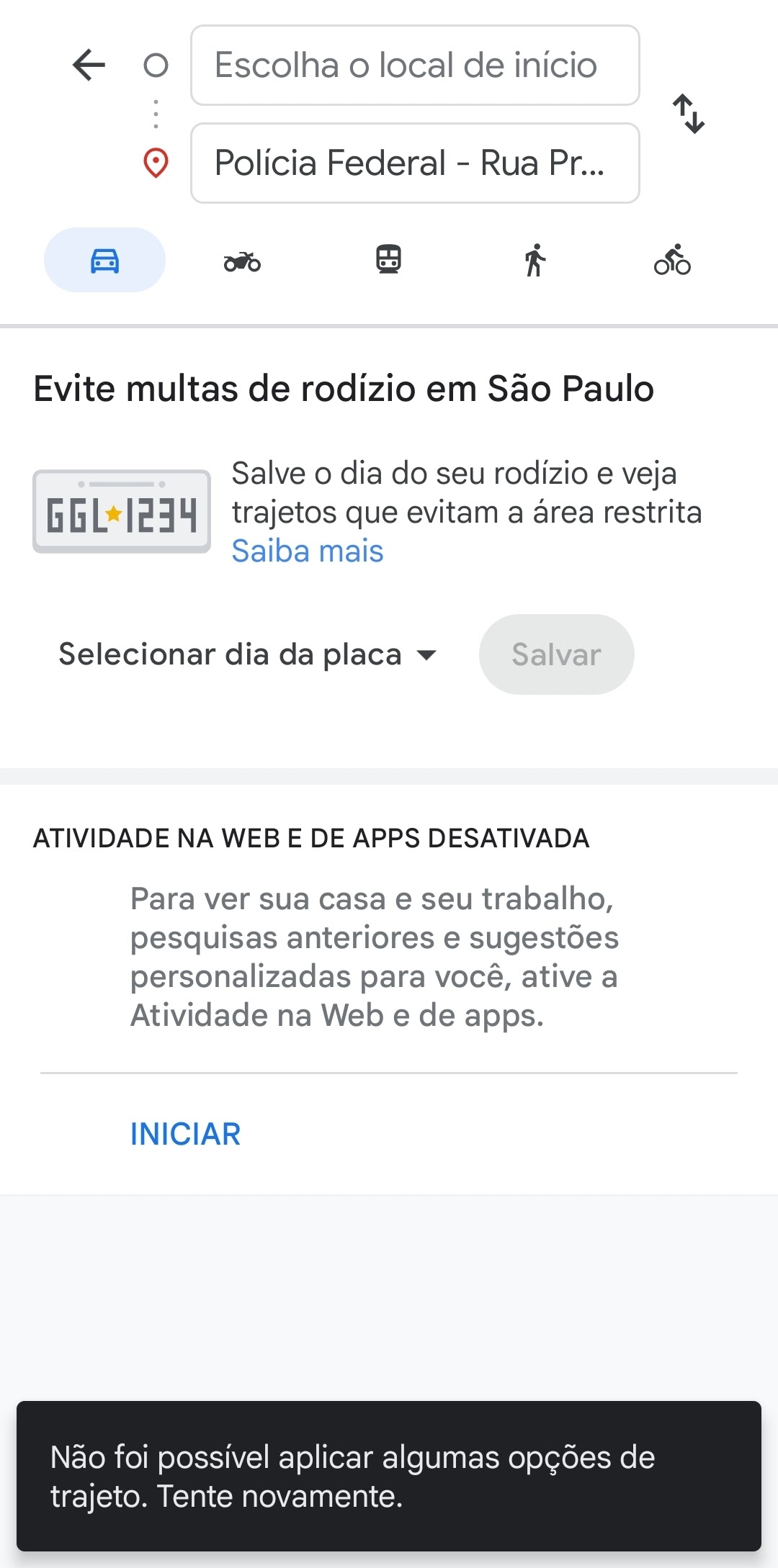 Localização muito errada - Comunidade Google Maps