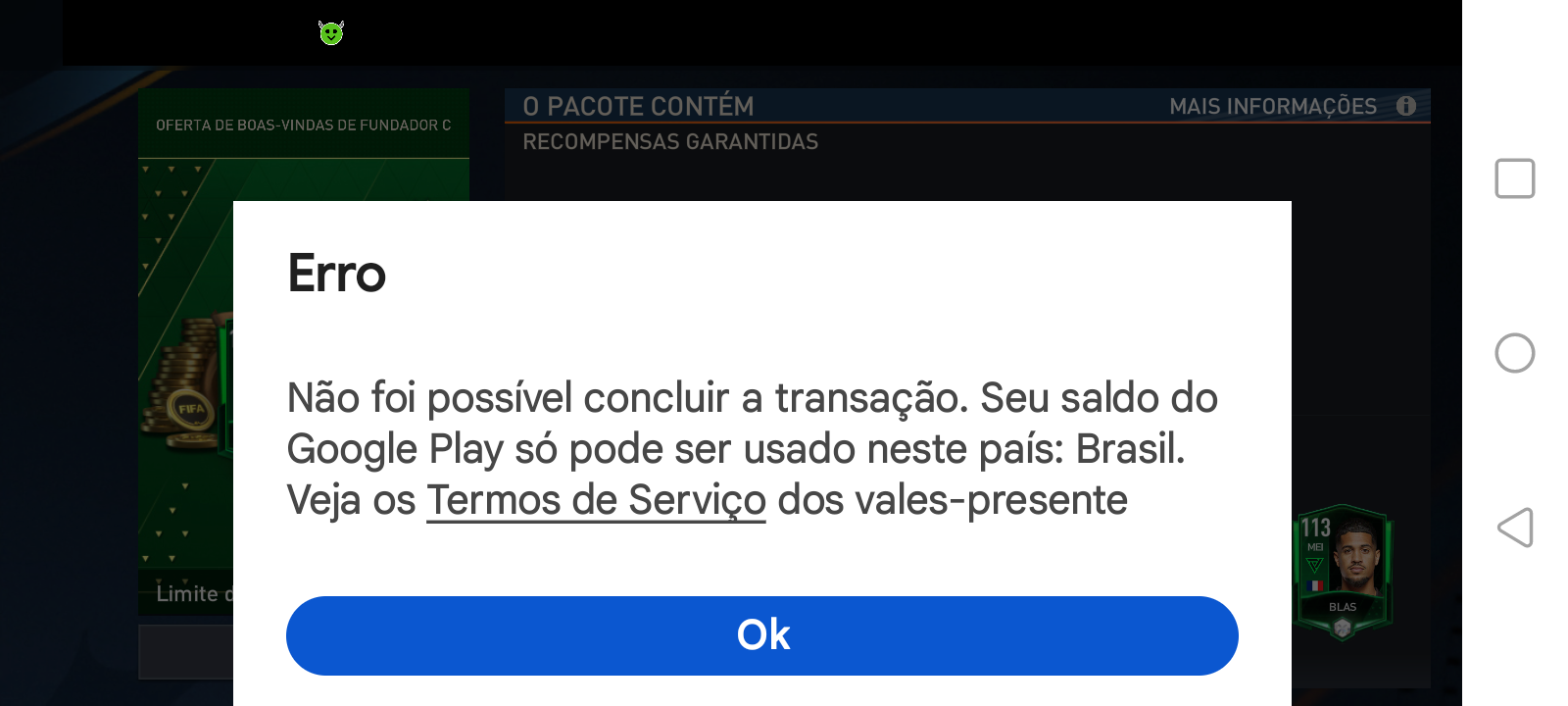 Estou tento problema pra fazer uma comprar no free fire - Comunidade Google  Play