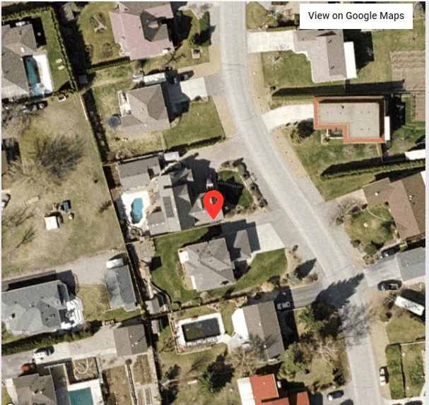 satellite street view of house