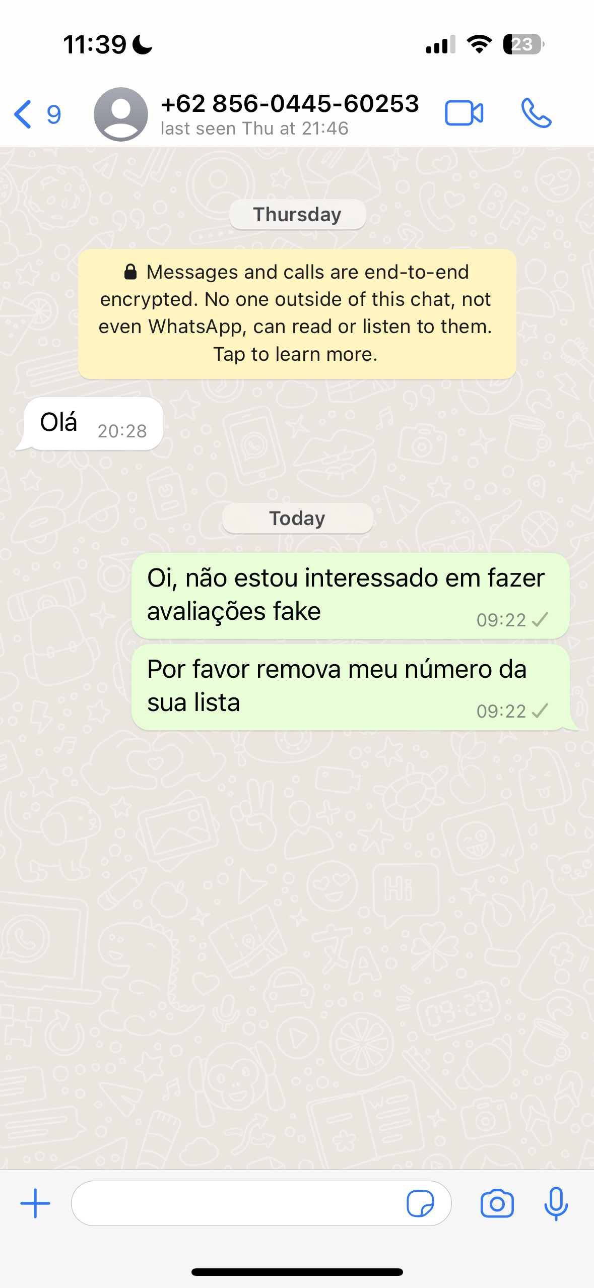 Perguntas e Respostas p/ WhatsApp (Conversa e Status)