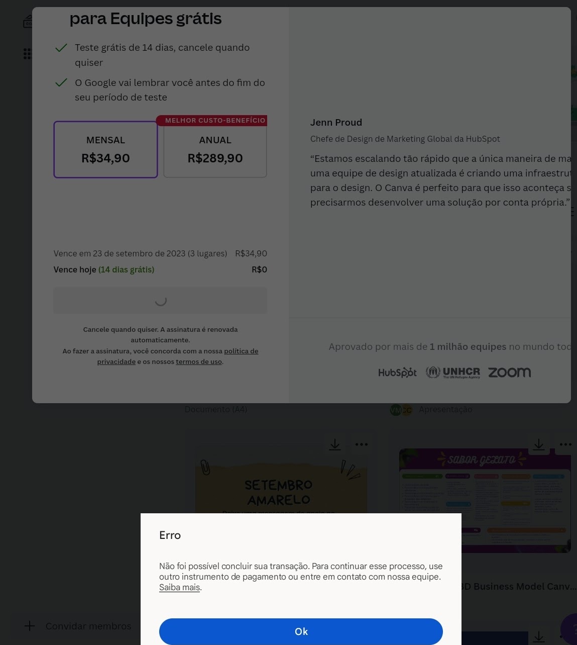 Não consigo cancelar minha assinatura no canva! - Comunidade Google Play