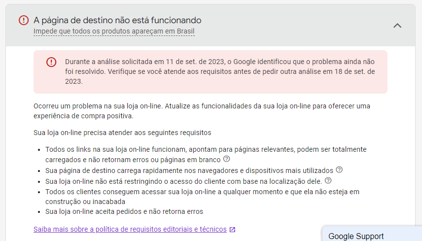 Conta Suspensa do Merchant Center - Comunidade Google Ads