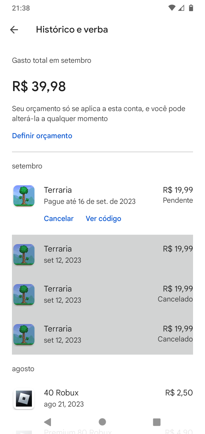 como ver seus robux pendentes