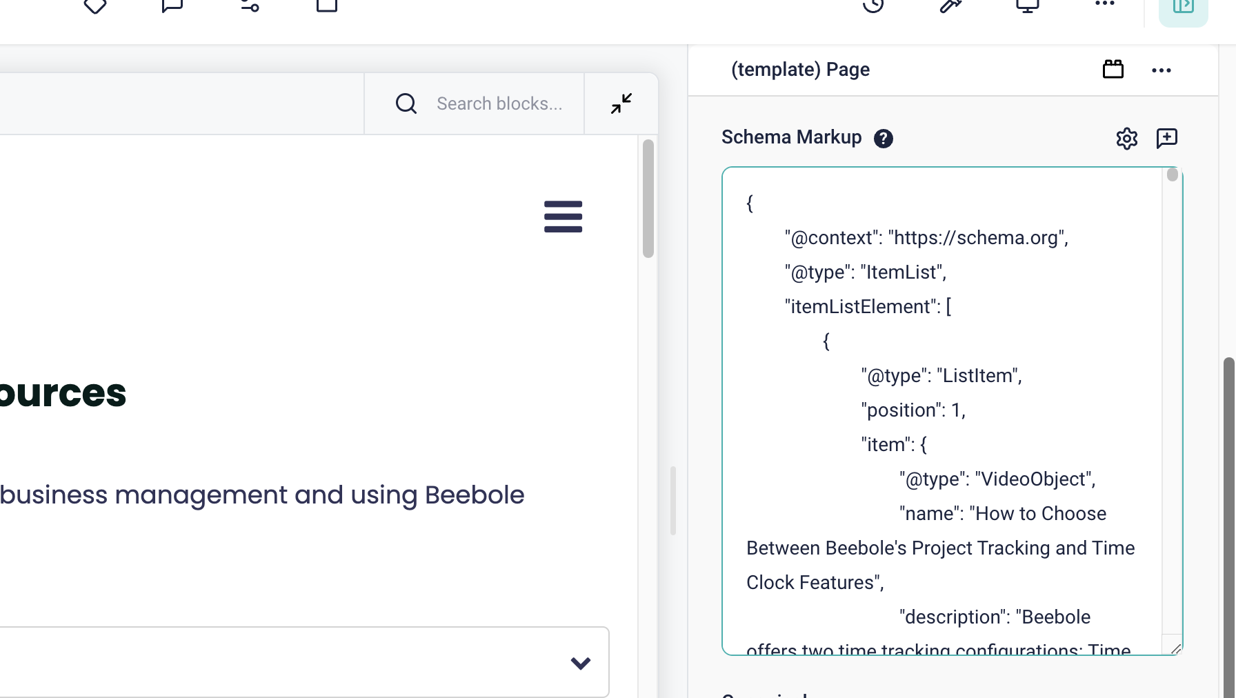 schema markup for youtube videos