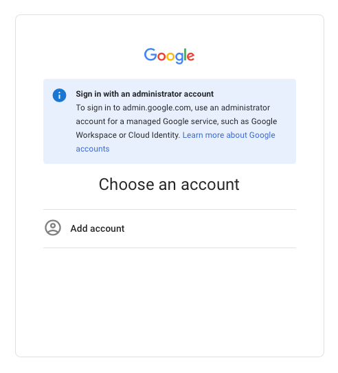 I can't log into my account it shows can't add account - Google