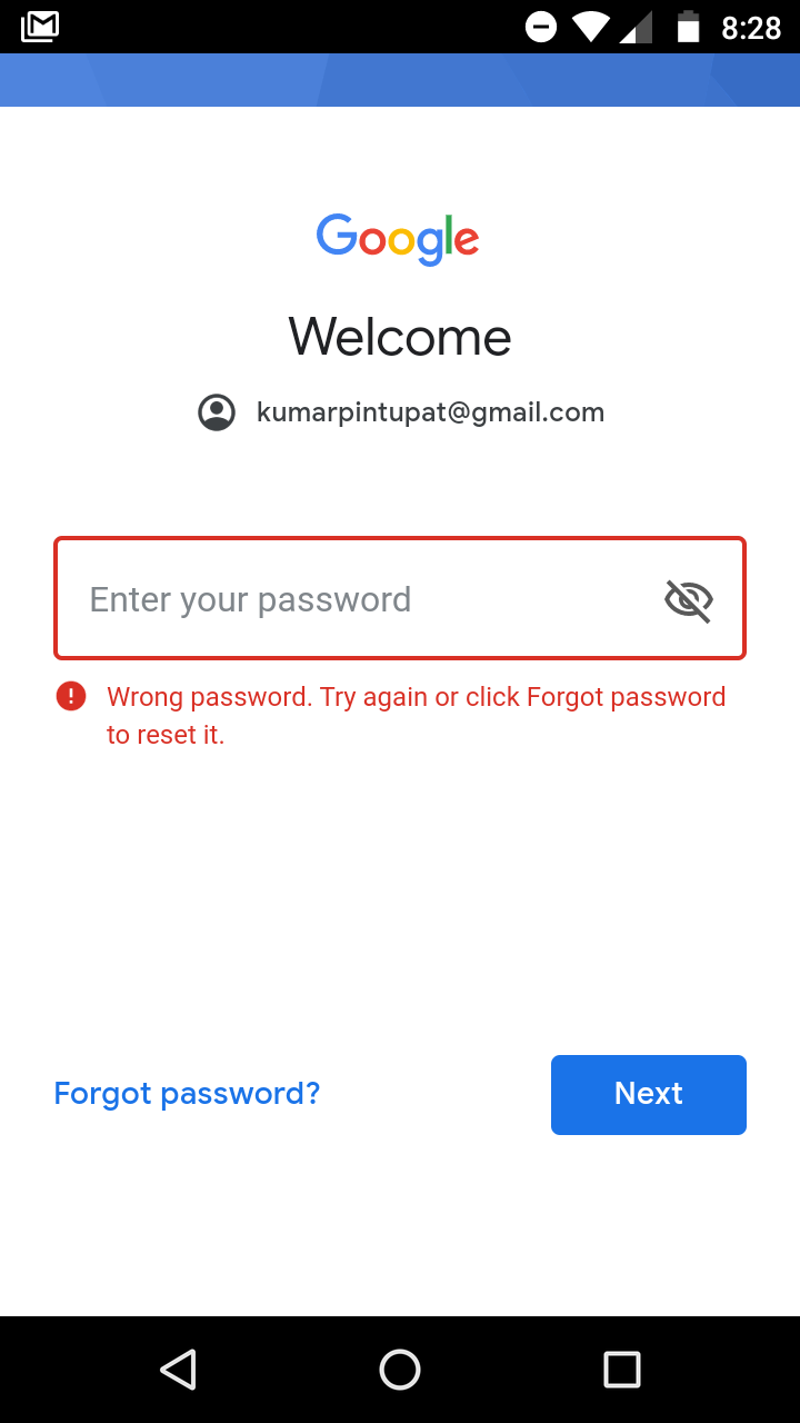 My Email Id Kumarpintupat Gmail Com I Forget His Password Google Account Community