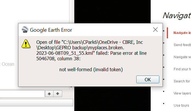 Specific KML will not open anywhere - Google Earth Community