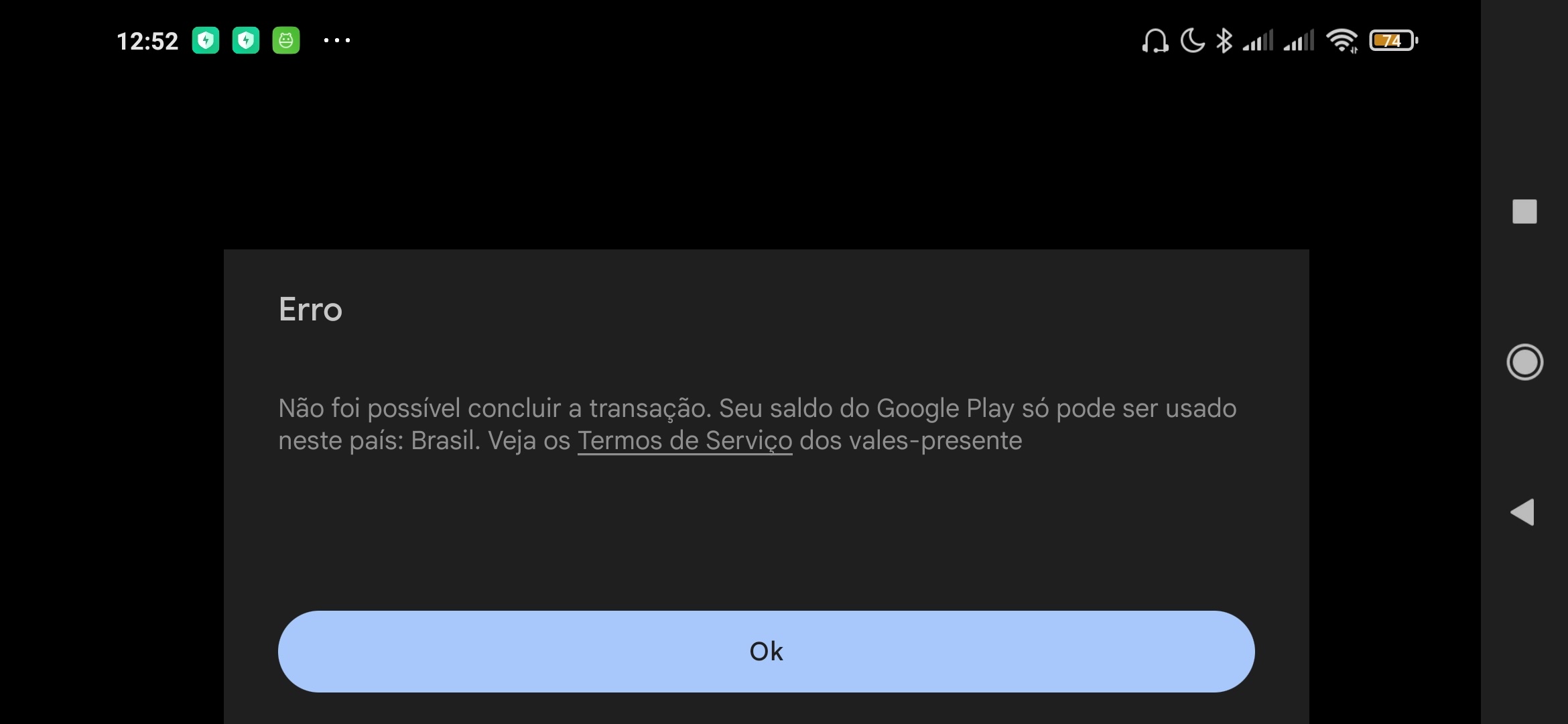 Erro na compra diamante no FF - Comunidade Google Play