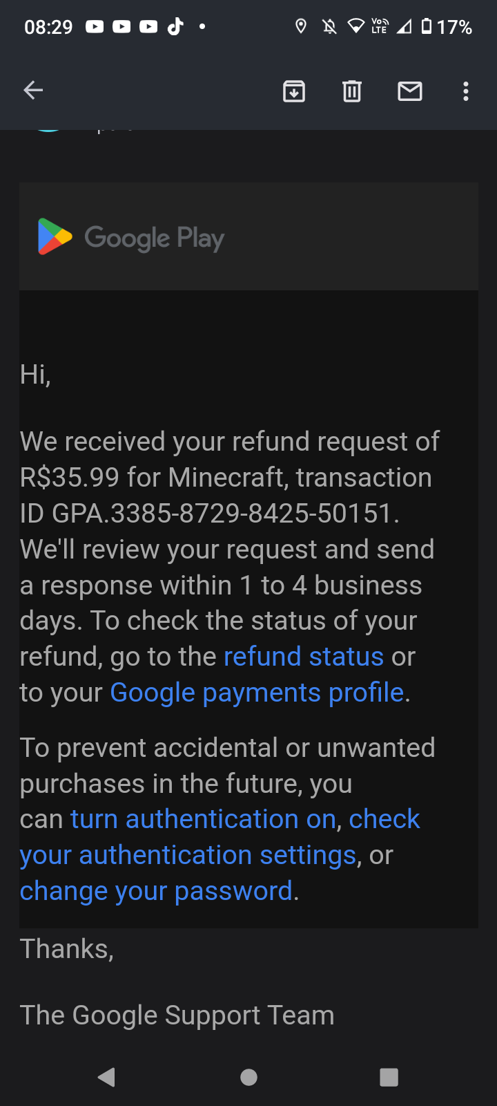 Apenas com o Minecraft que acontece isso - Comunidade Google Play