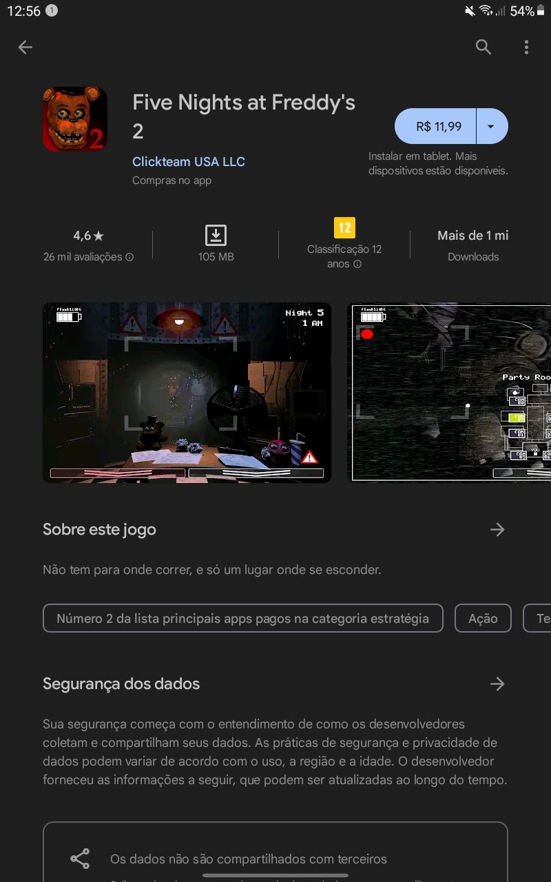 Não consigo comprar o jogo Five Nights At Freddy's - Comunidade