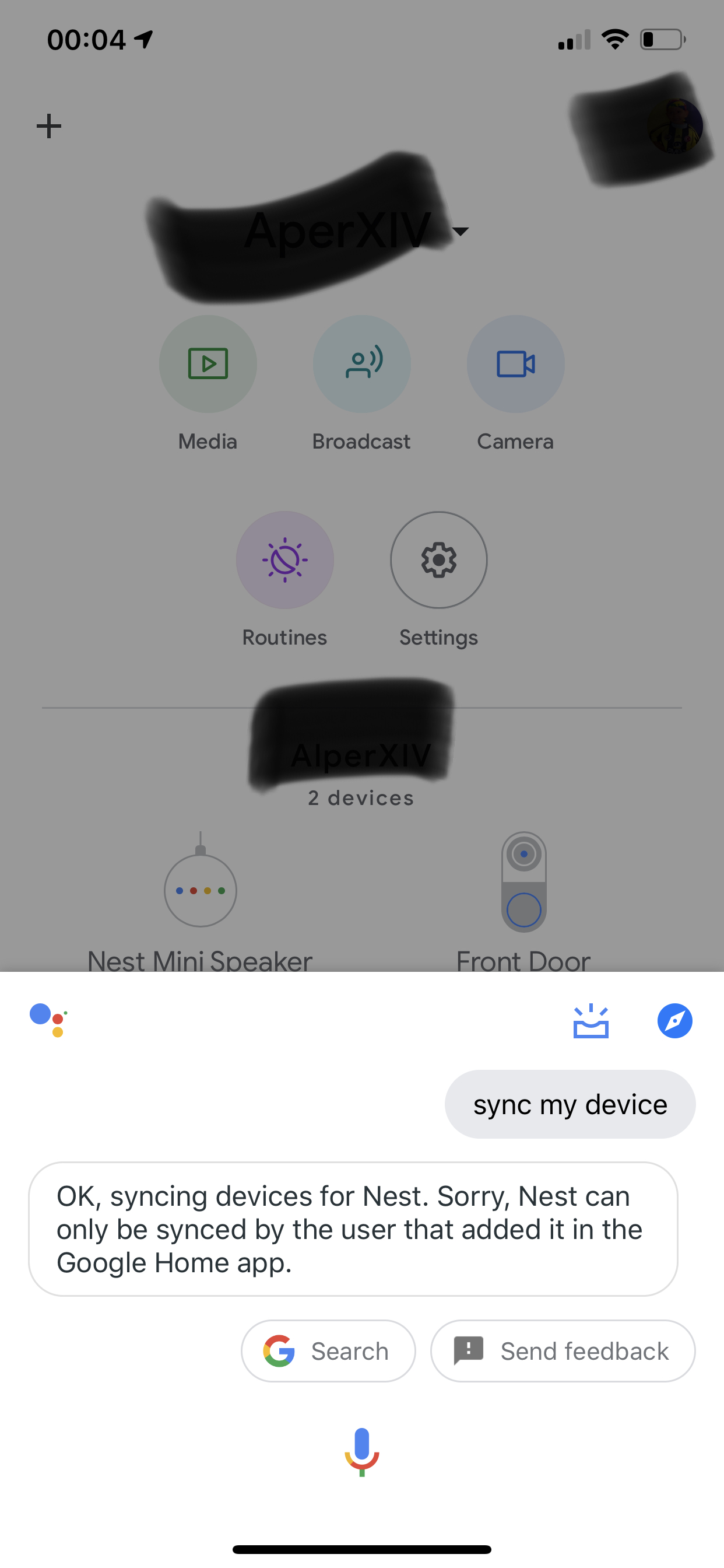 connect ring doorbell to google home online